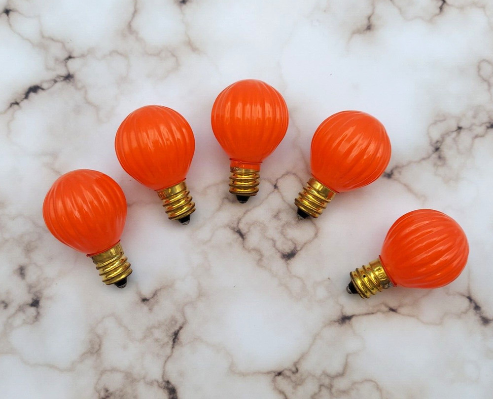 C7 Pumpkin Shape Bulb Steady Burning PK/5