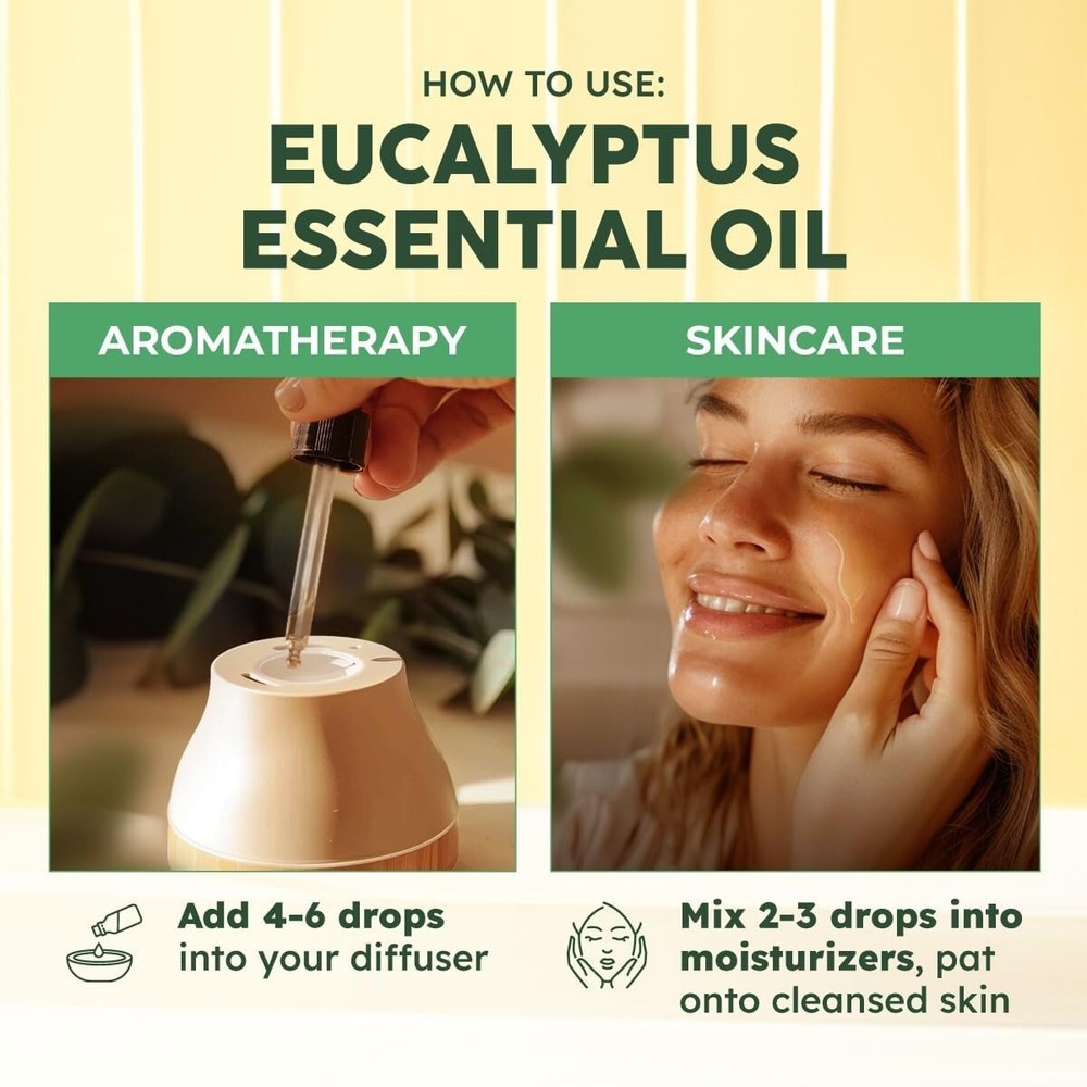 Kukka Eucalyptus Essential Oil for Diffuser 100% Pure Natural Essential Oils...