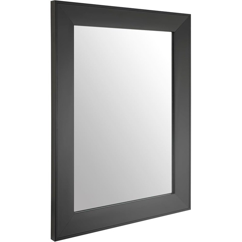 Beveled Frame Wall Mounted Mirror Clear Reflection Easy Install Bedroom Bathroom