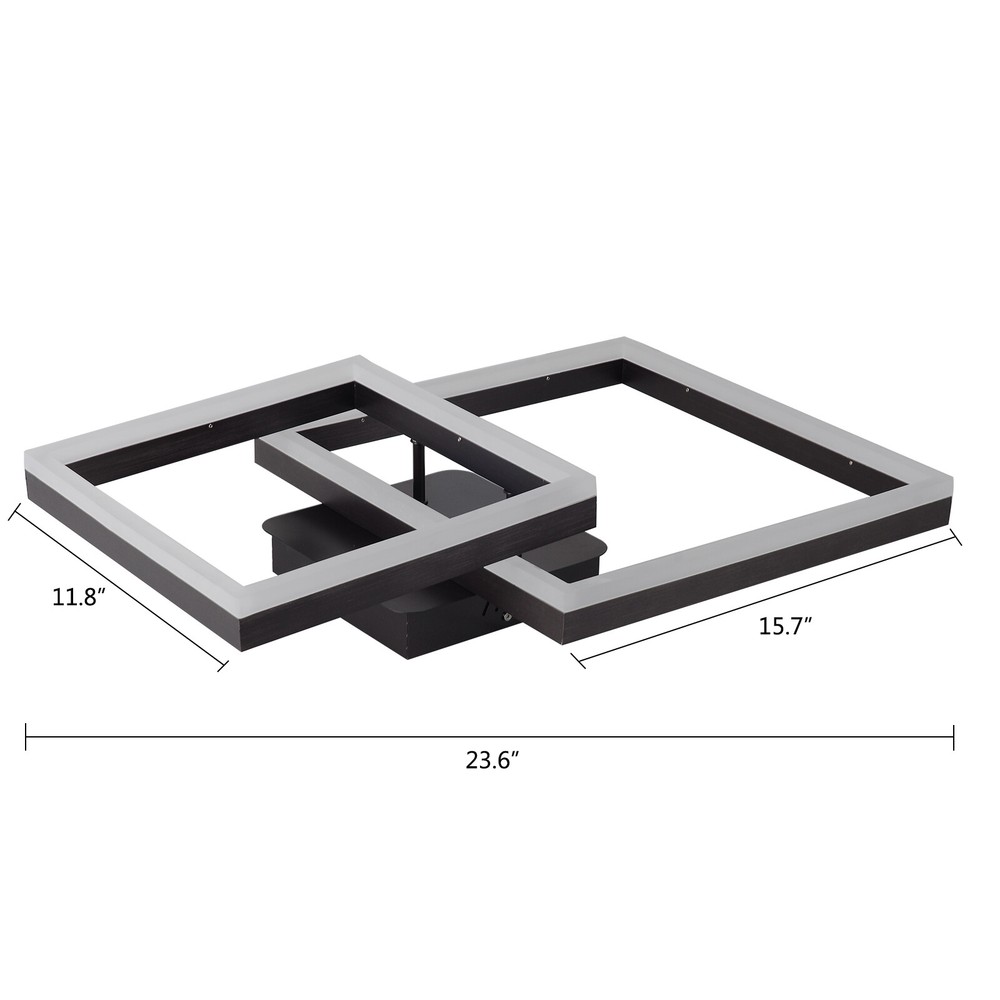 Modern Ceiling Light LED Chandelier Dimmable Flush Mount Pendent Light