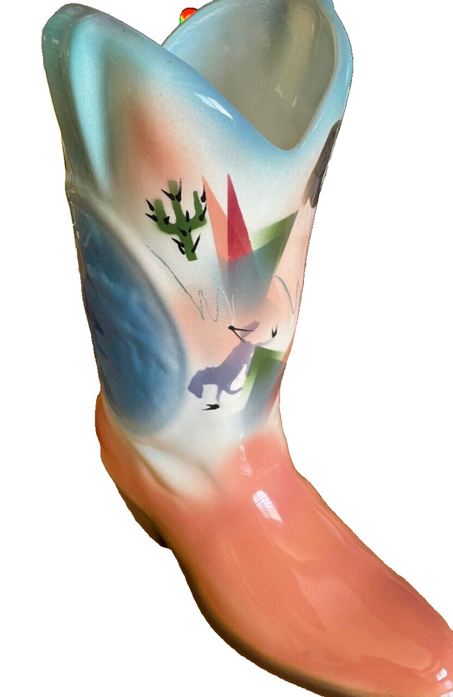 "Stiles" Ceramic BOOT vase or Decorator item