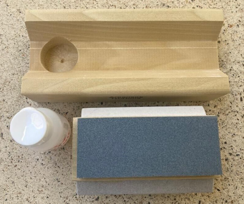 Tri 4 Arkansas Knife Sharpening Stone Kit