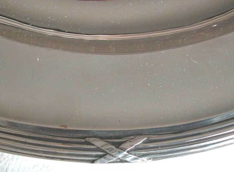 AUSTRO HUNGARIAN ANTIQUE FINE SOLID SILVER ROUND TRAY