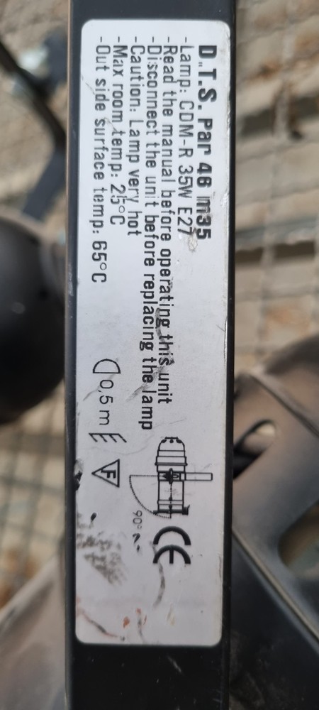 D.T.S. PAR46 BLACK CDM E27 30 Piece