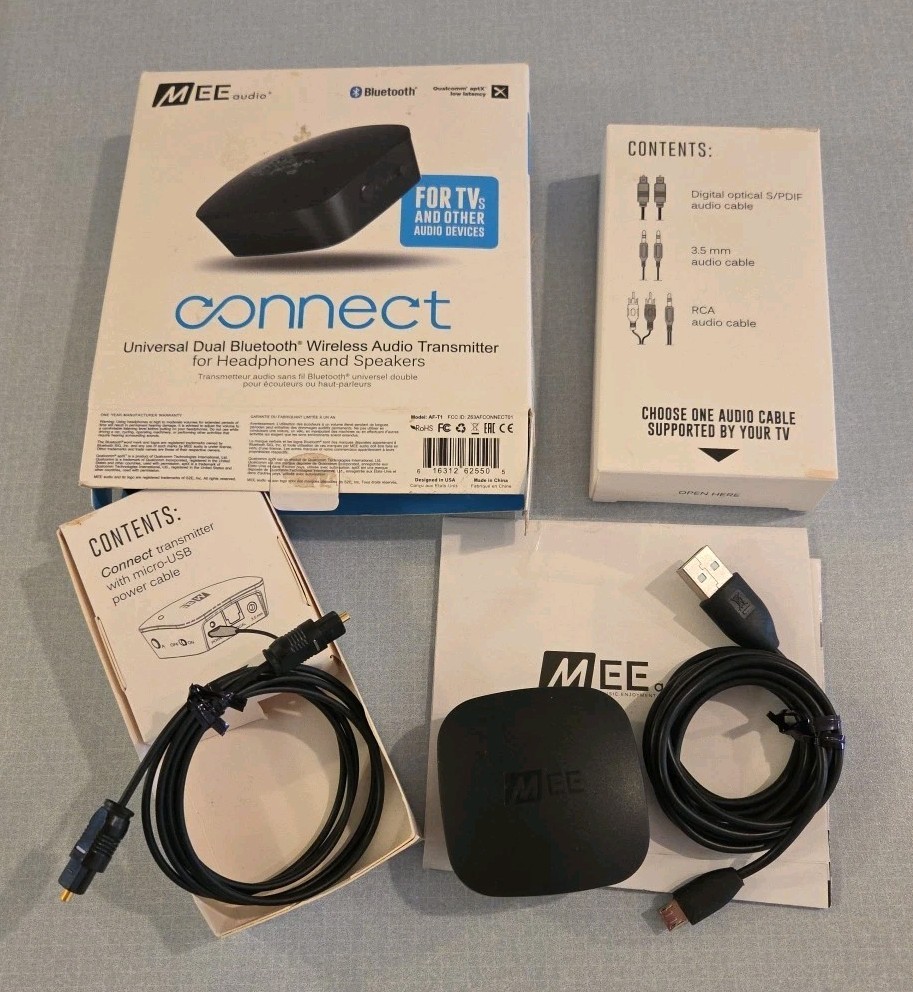 MEE - Connect Dual-Headphone/Speaker Bluetooth Wireless Audio Transmitter