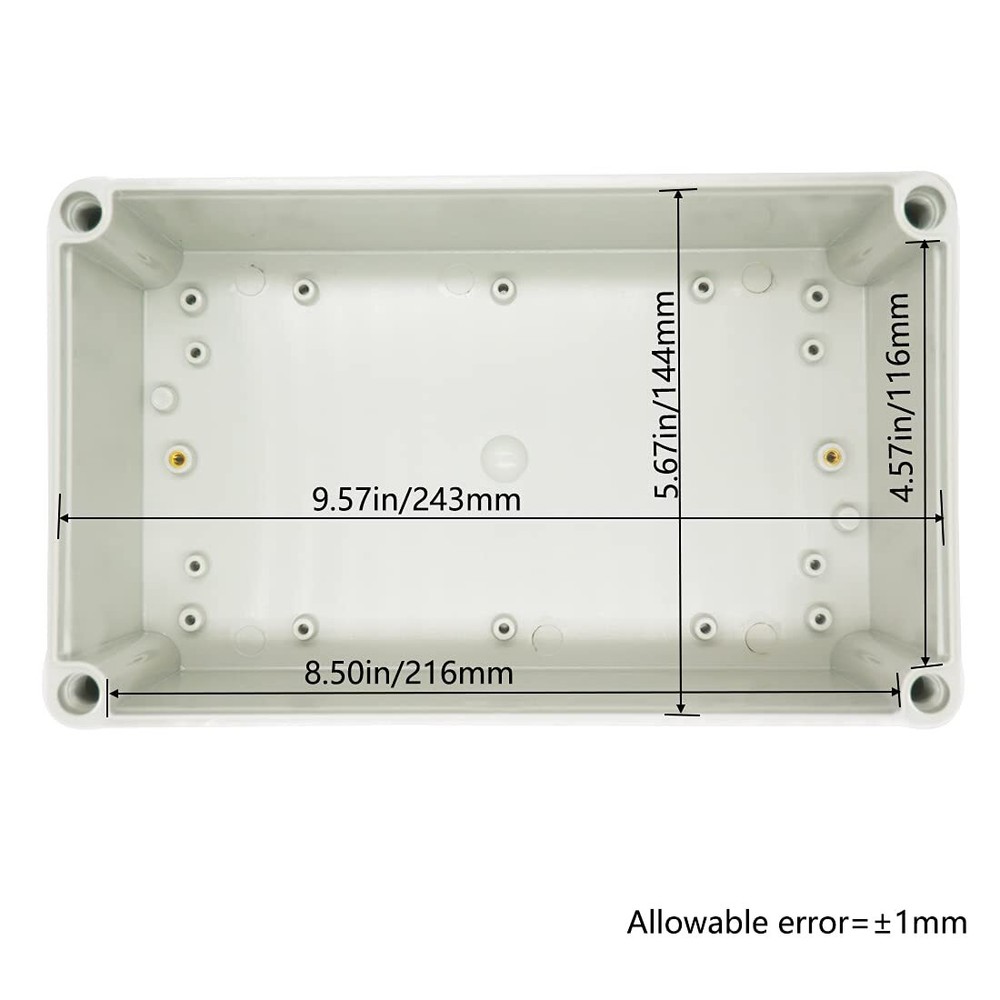 Junction Box ABS Plastic Dustproof Waterproof IP67 Junction Boxes Universal E...