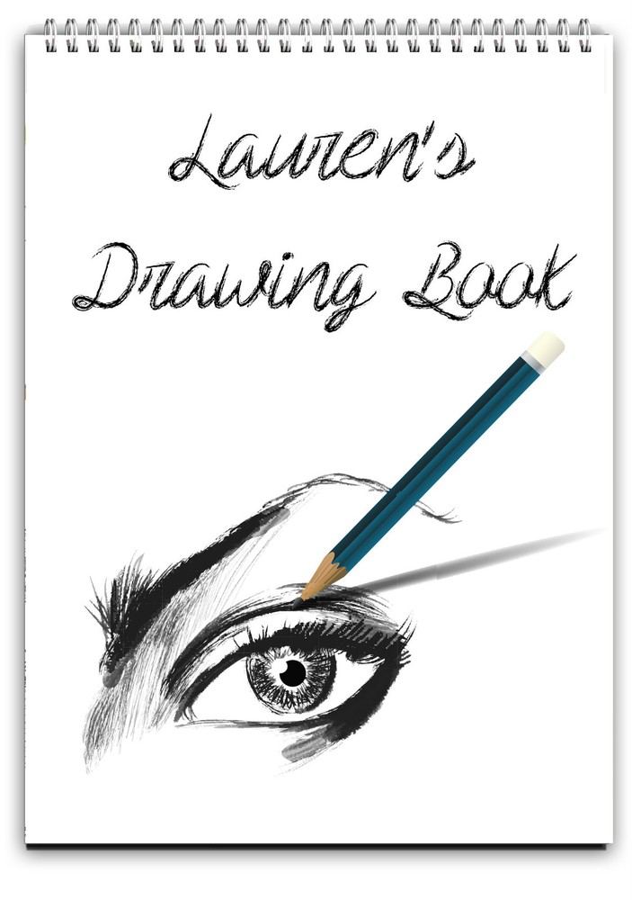 A4 PERSONALISED SKETCH BOOK /PERSONALISED DRAWING PAD/A4 NOTEBOOK/ NOTE PAD A4