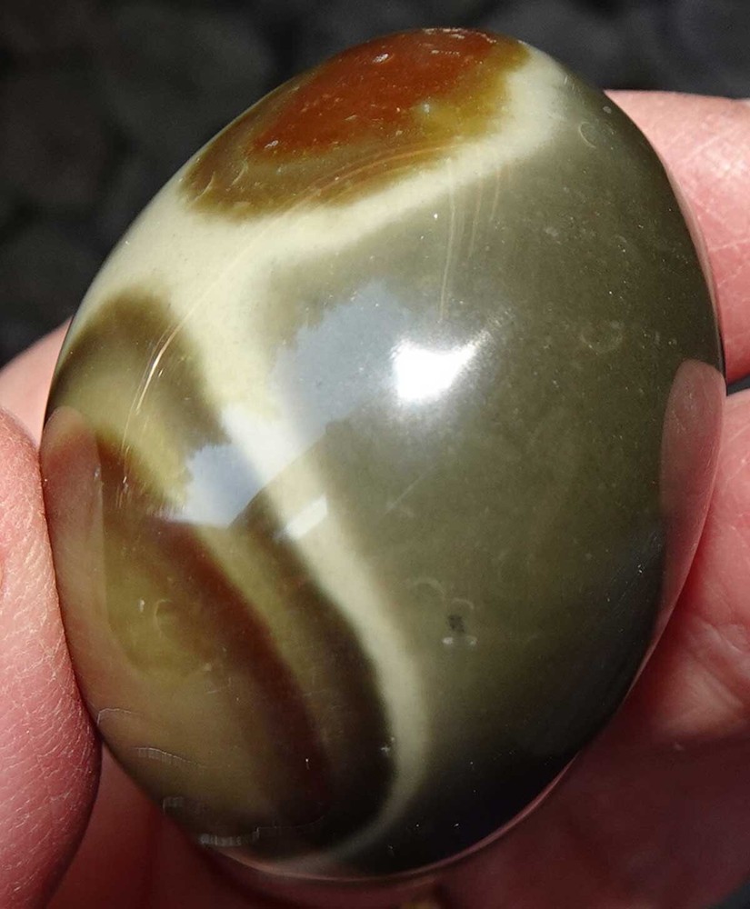 Polychrome Jasper - 3 Polished Pebbles - Madagascar sc749g