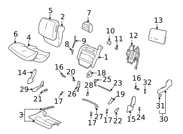 Genuine GM Rod Nut 16813355
