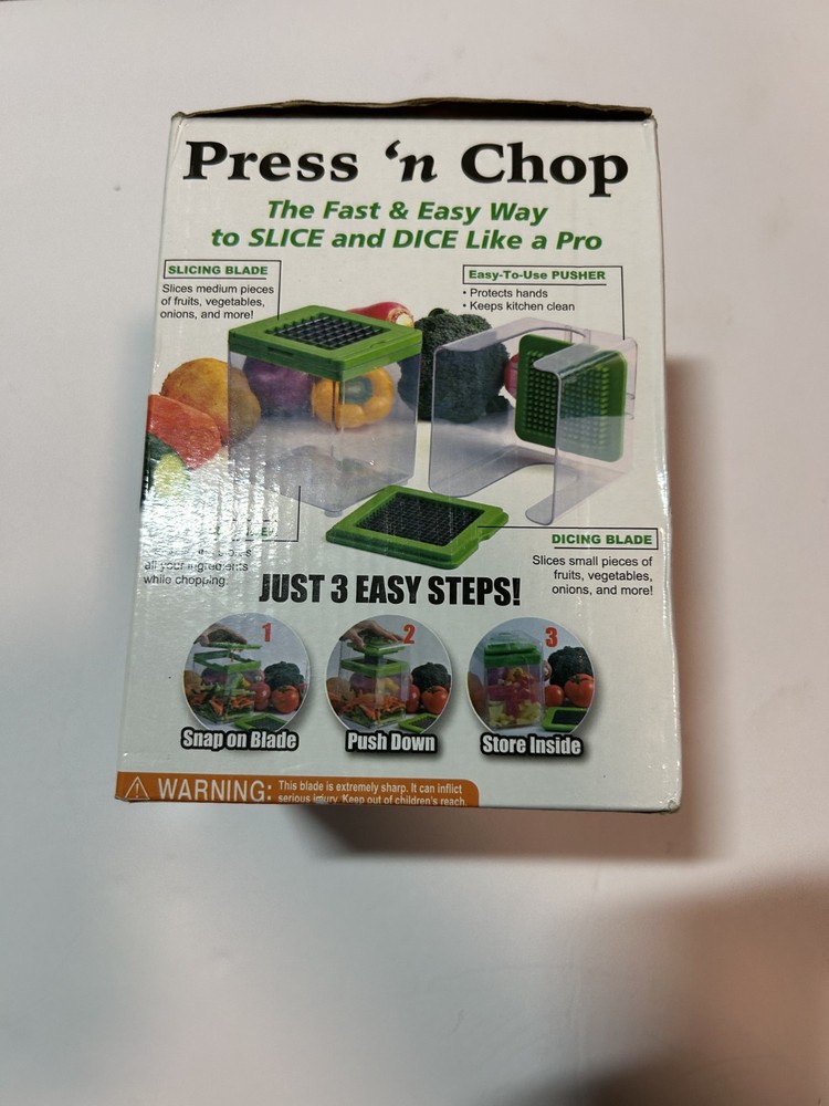 Press ‘n Chop Food Chopper Slicer Dicer