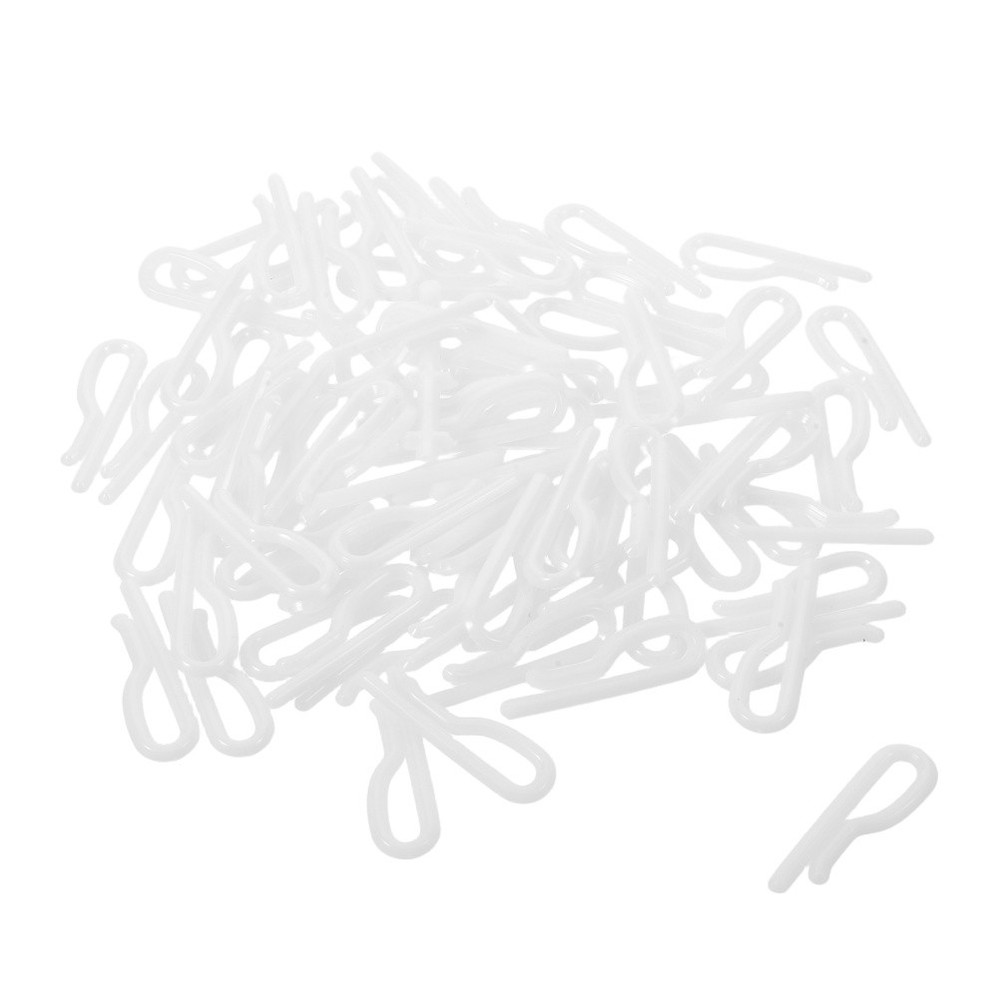 100PCS Plastic Allgator Clips for Fabric - Plastic Garment Packing Clip for