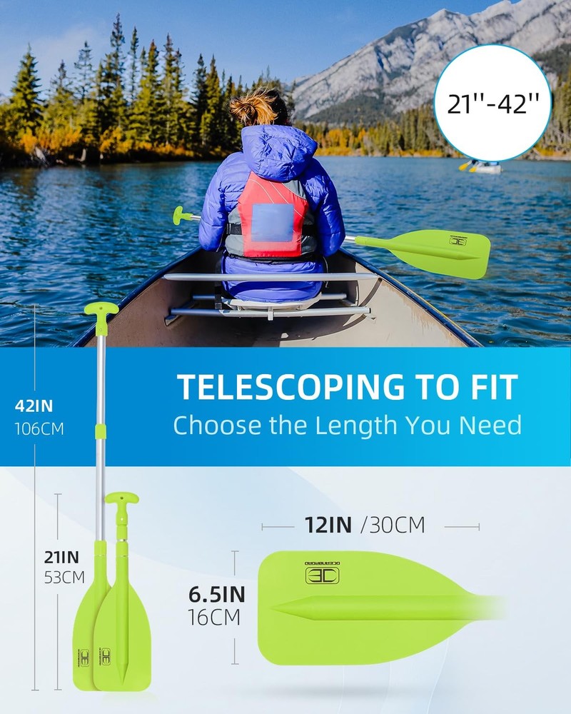 Telescoping Emergency Paddle 21''-42''（Assembling Required） Collapsible Paddl...