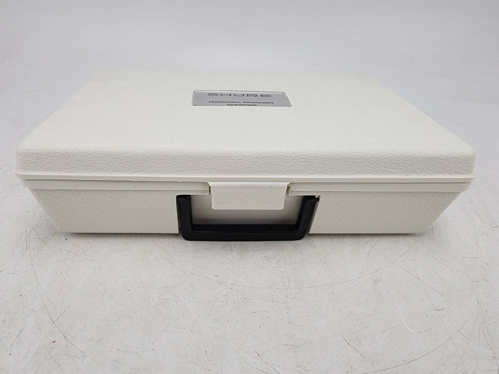 Vintage Shure Microphone Hard Plastic Protective Case White #4