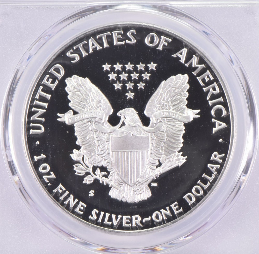 1991-S PR70 DCAM American Silver Eagle PCGS Blue Label
