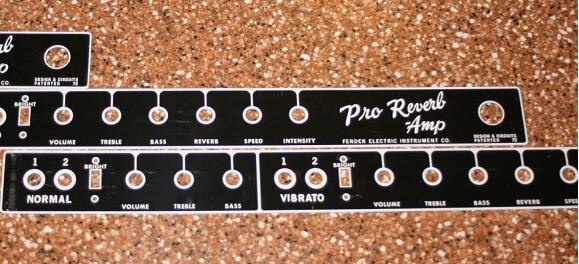 BF Pro Reverb face plate FEIC.