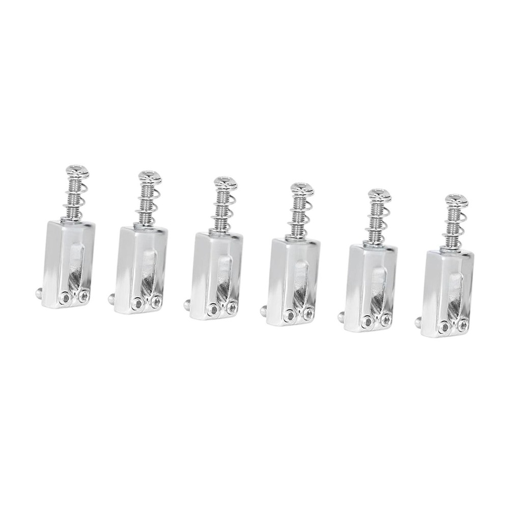 6Pcs Bridge Saddles Professional Playability Replace Components Structural