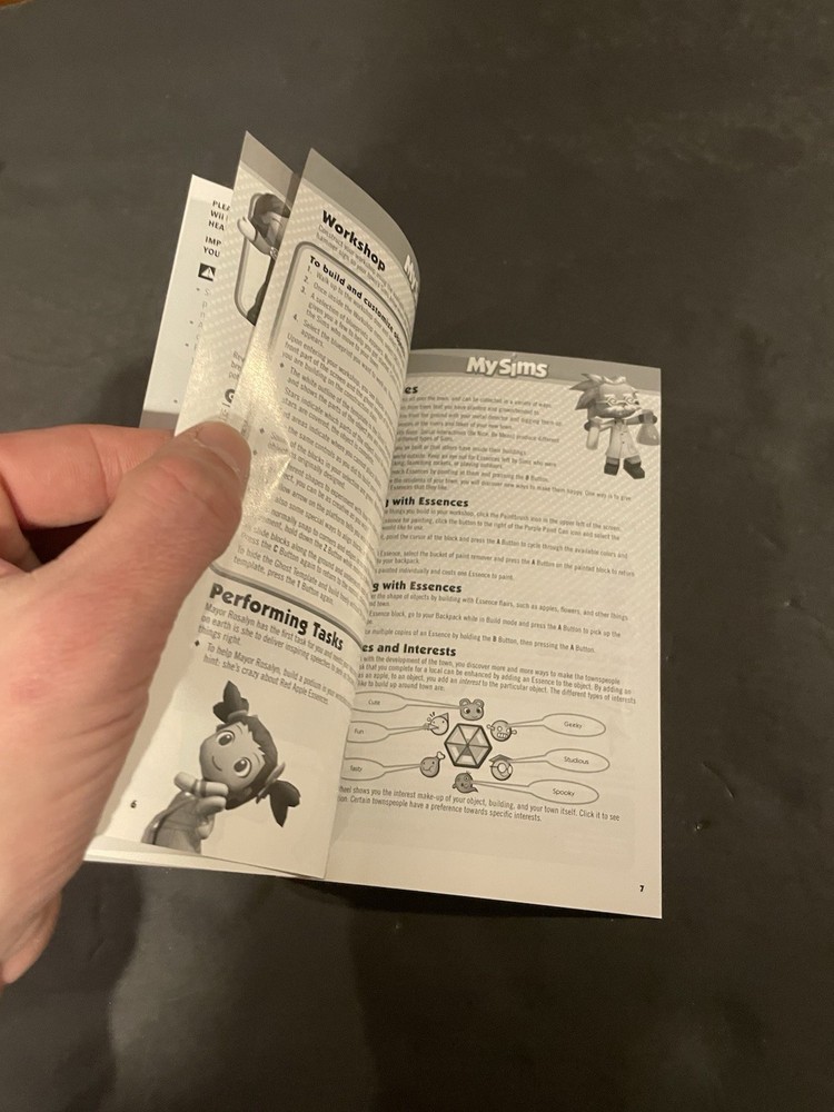 my sims wii Manual only
