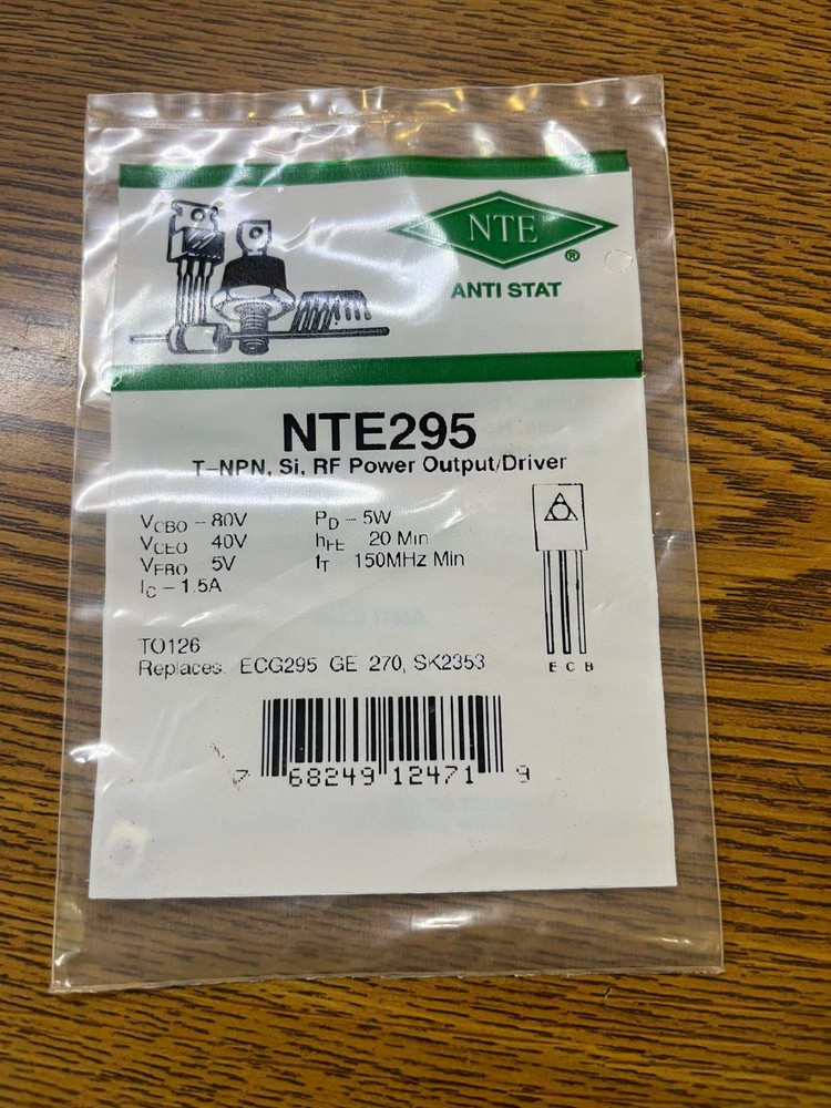 NTE295 Transistor NPN RF Power Output Driver,