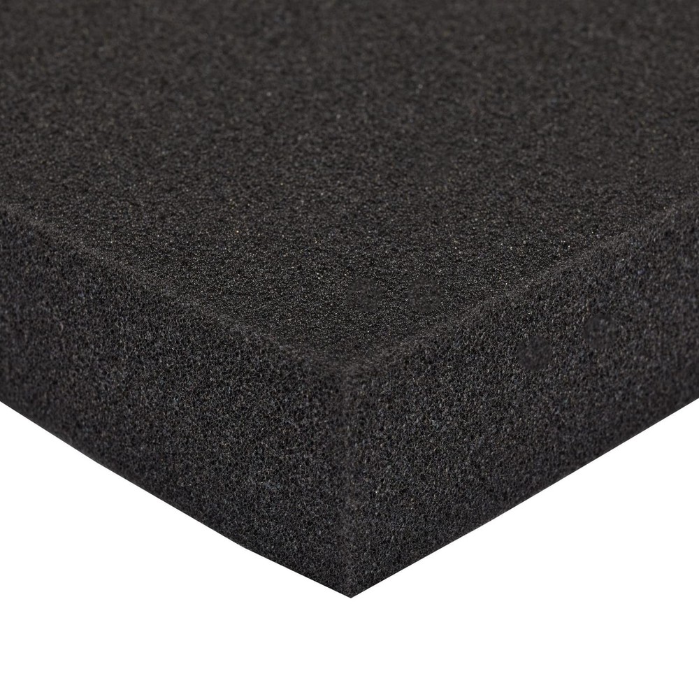 Packing Foam Sheets - 2-Pack 16 x 12 x 1.5 in Black - Customizable Polyuretha...