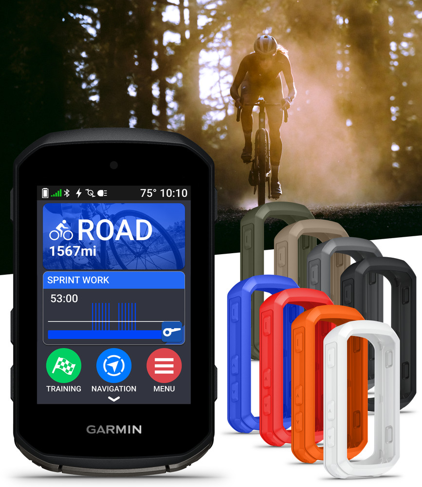 Garmin Edge 850 Compact GPS Cycling Computer 2.7" Touchscreen w/ Case & PBank