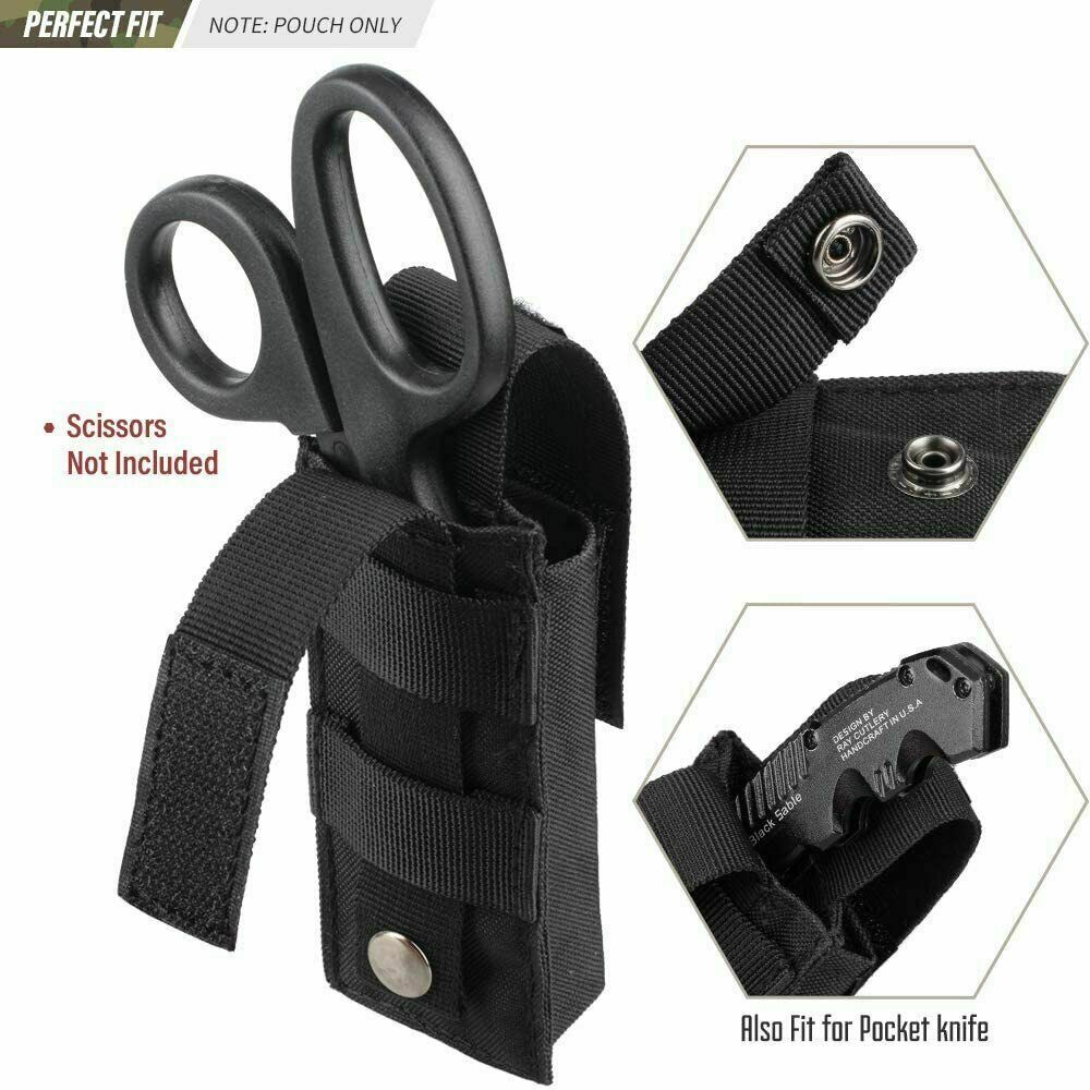 Tactical Molle Flashlight Pouch Holster Case Belt Bag Mini Tool Pouch Accessory