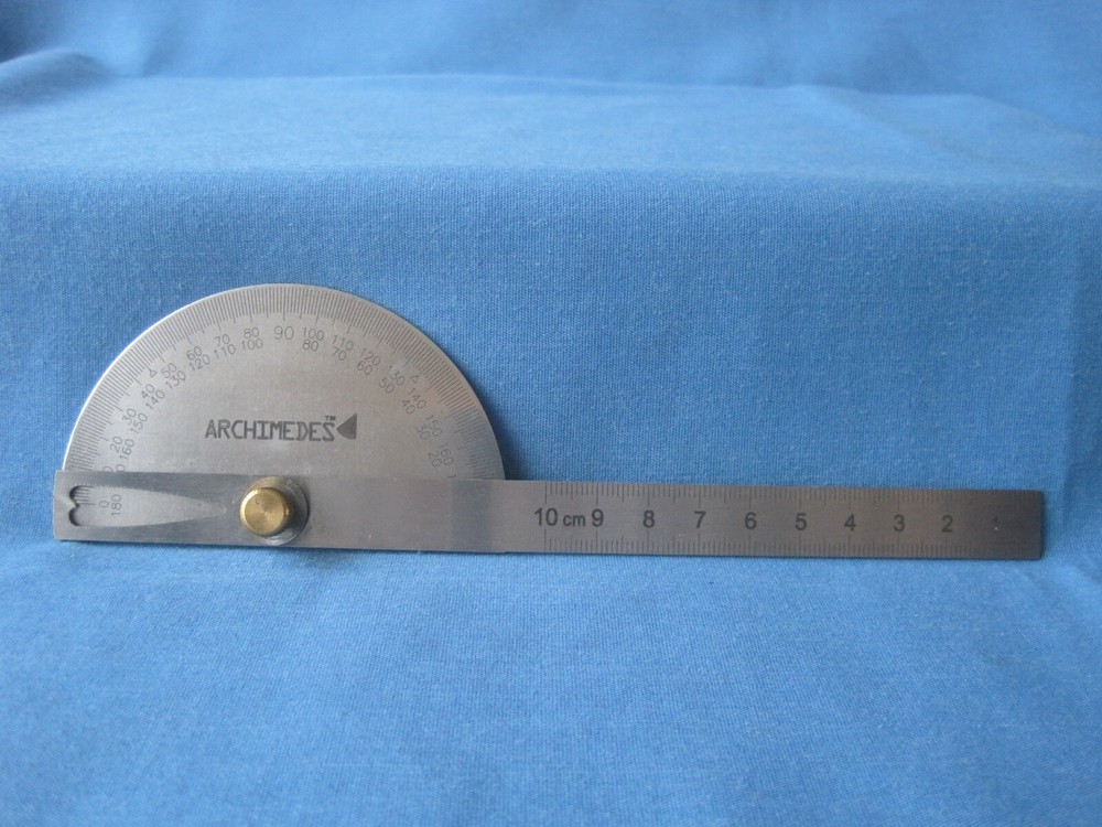 Tool. Measuring. Protractor with Line. Tool. Instrument.