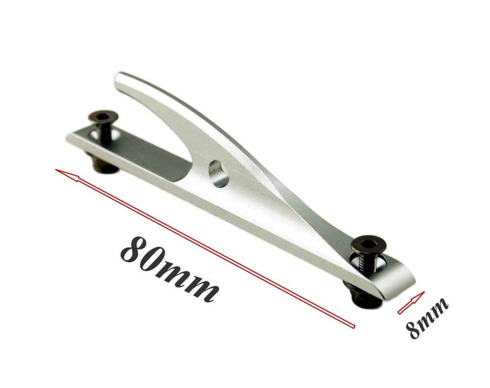 80mm X 8mm CNC Aluminum Front Retrieve Hook for RC Model Boat