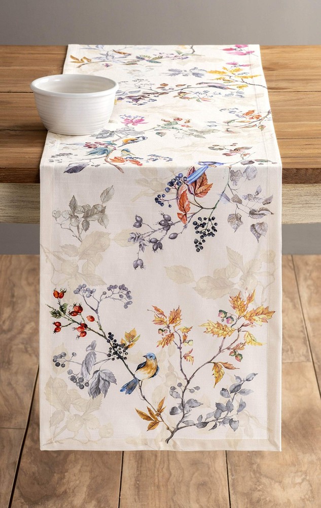 Maison d' Hermine Table Runner 100% Cotton Single Layer Table Runners 108 inches