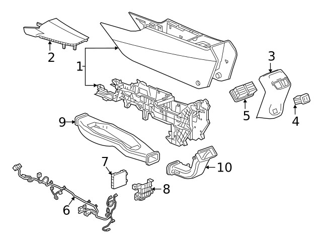 Genuine GM Module Cover 13485276