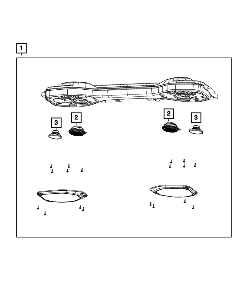 Genuine Mopar Speaker 68223392AA
