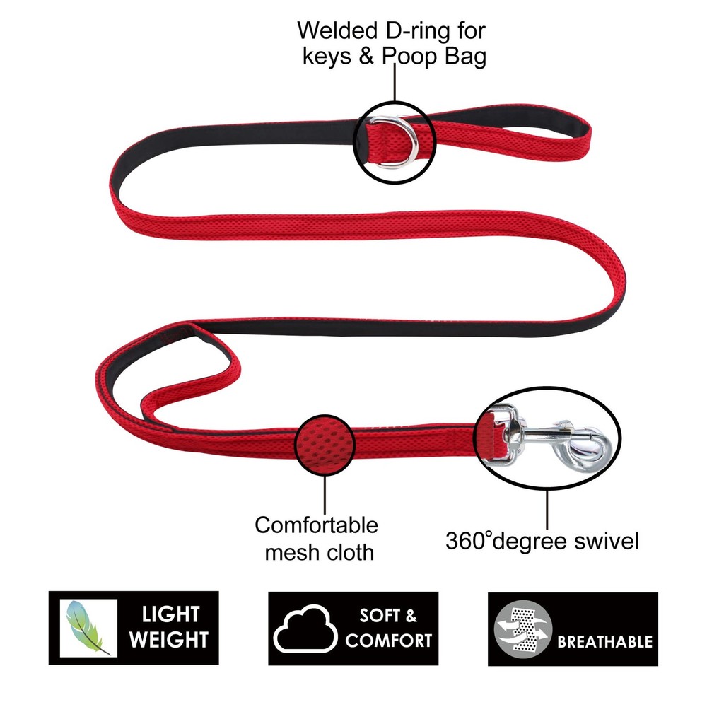 Double Handle Walking/Traffic Air Mesh Leash