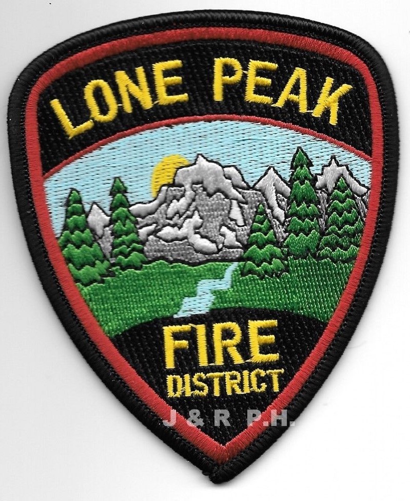 Lone Peak Fire District, Utah (3.25" x 4" size)  fire patch