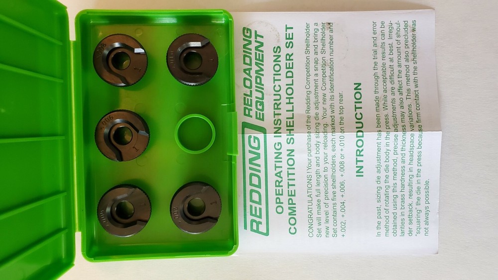 Redding Reloading 11601 Competition Shellholder Set Size #1 *Fast Shipping*