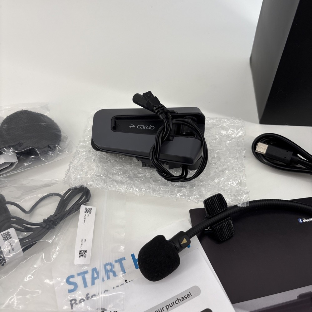 Cardo PACKTALK Edge Motorcycle Bluetooth Communication System Headset Intercom