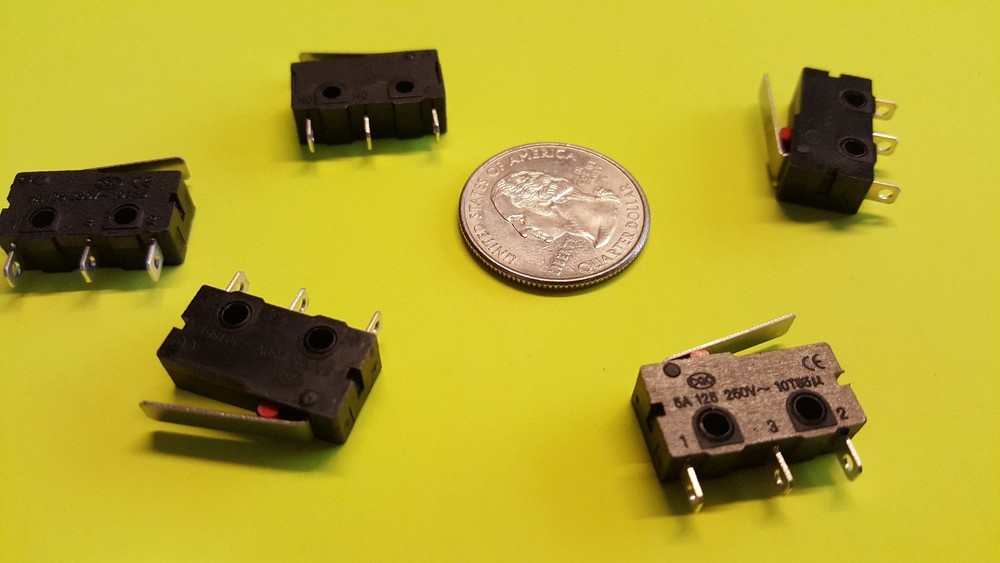 120v 220v 125v 240v Micro Switch - Small Size - 5 amp max