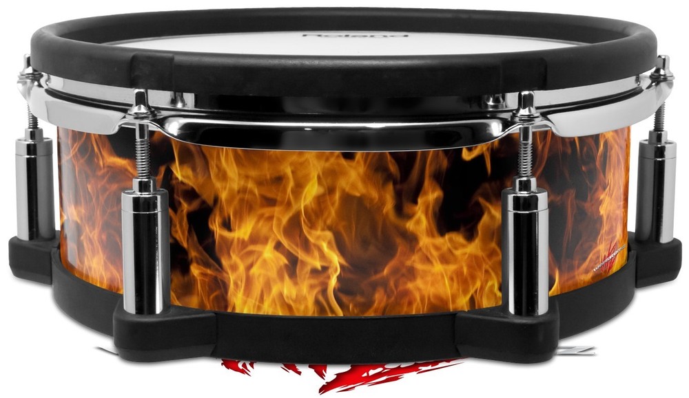 Skin Drum Shell Wrap for Roland PD108 Open Fire
