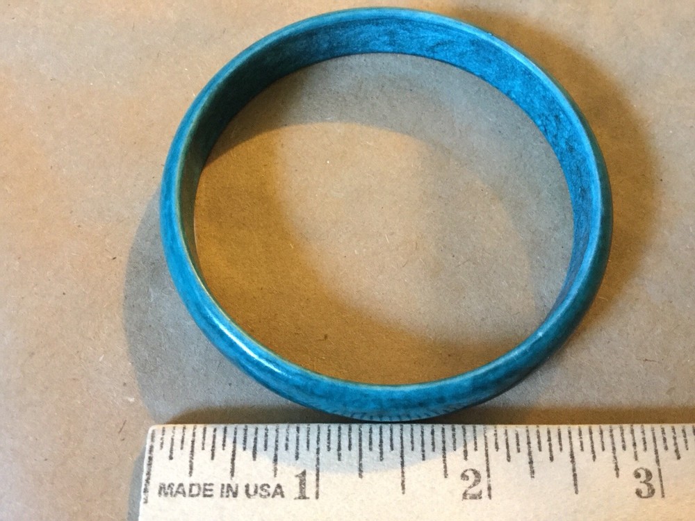 Vintage Dark Green Unbranded Plastic Bangle Bracelet