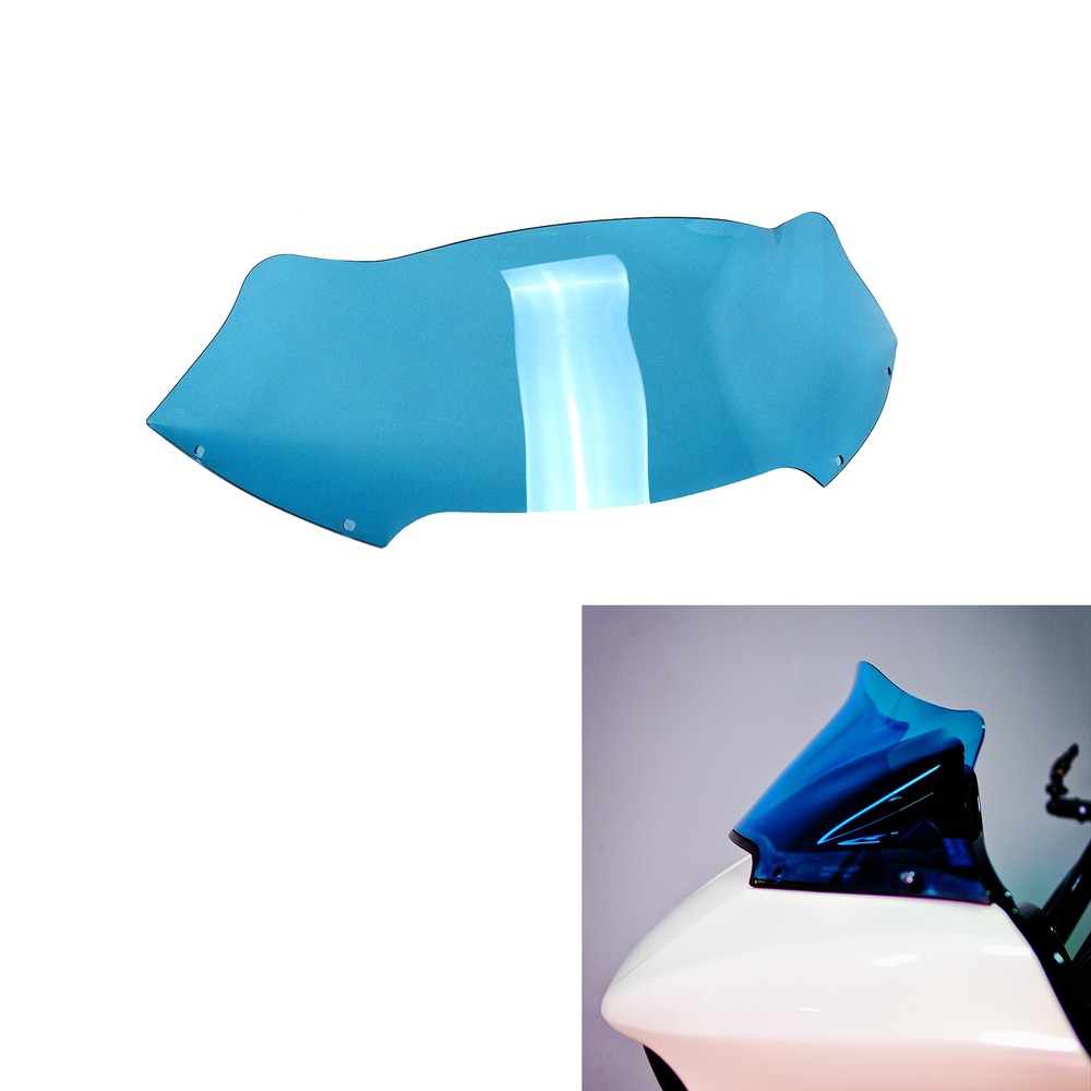 PMMA 8.0" Light Blue Windshield Windscreen for Harley 15-Later FLTRXS Road Glide