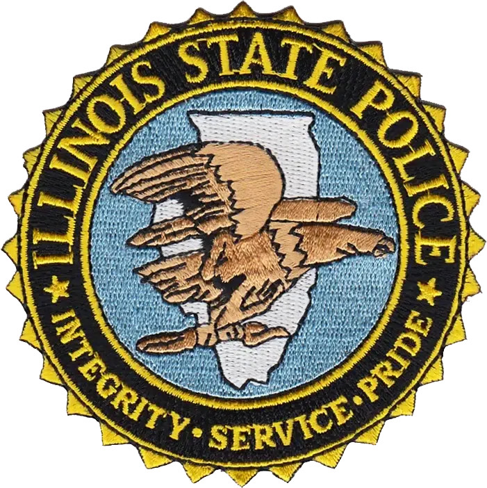 ILLINOIS STATE POLICE SEAL PATCH: 3.5"