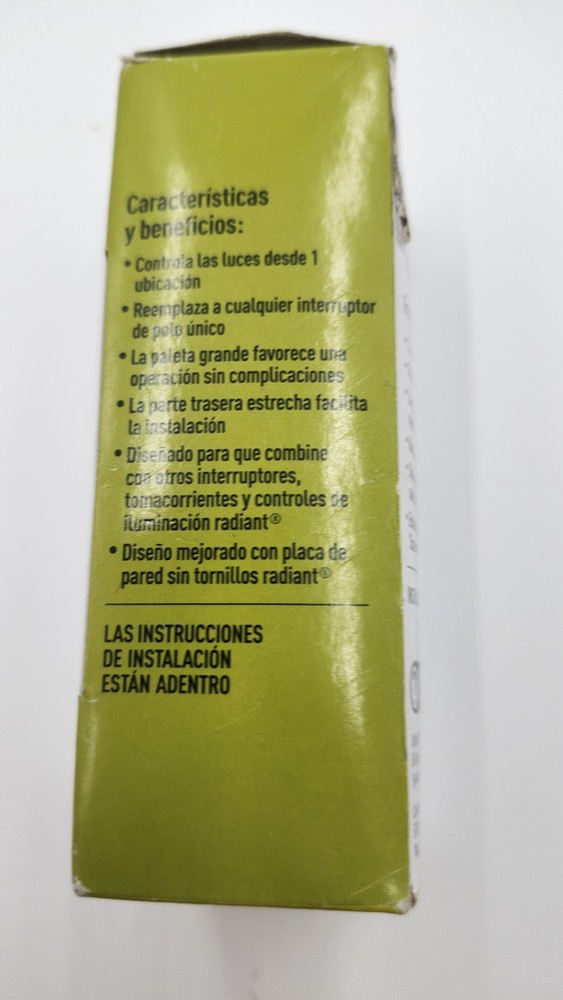 Light Almond Paddle Switch 15amp 1 Pole