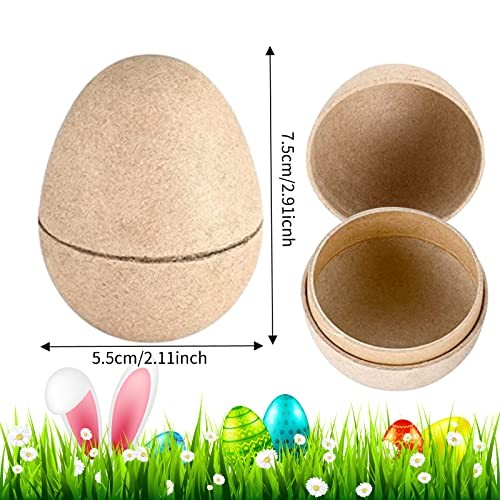 Pcs Paper Mache Easter Eggs, Easter Craft Egg Supplies DIY Blank Paper Mache 30