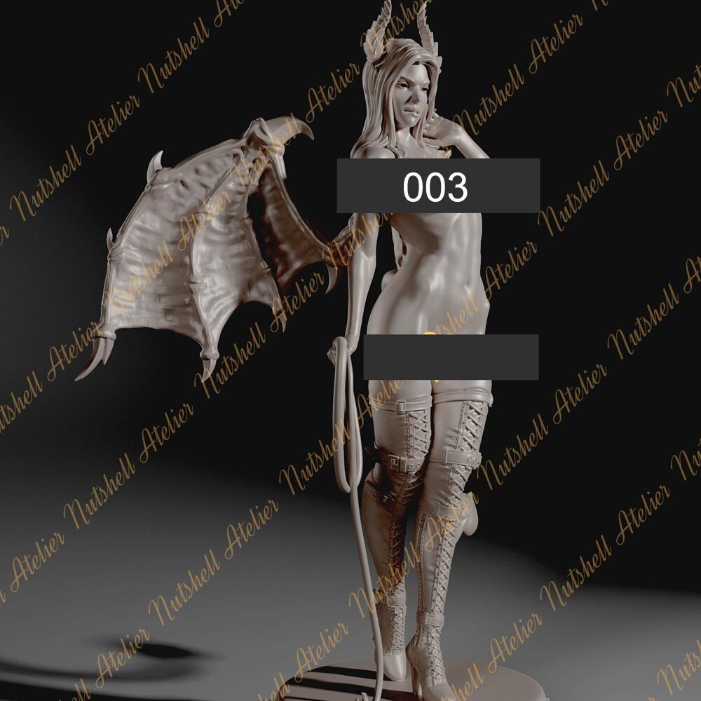 Succubus Whip 3D Print Model Kit Unpainted Unassembled 3 Version NSFW