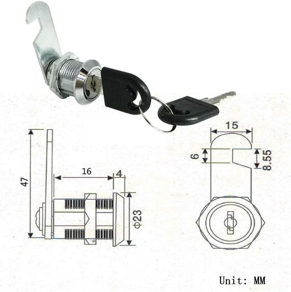Tool Box Lock Replacement 1/2 Pack Tool Box Lock Cylinder Universal Lock 12/19
