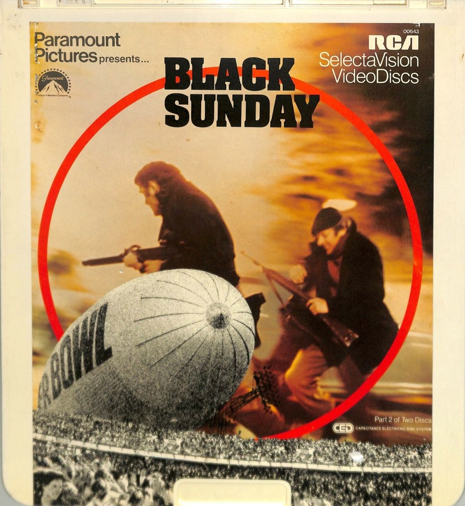 Black Sunday (1977) Vintage Double CED Videodisc