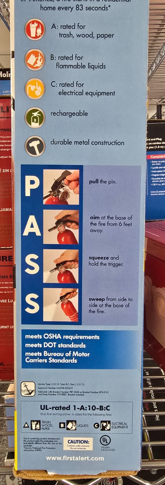 First Alert Fire Extinguisher FE1A10GR