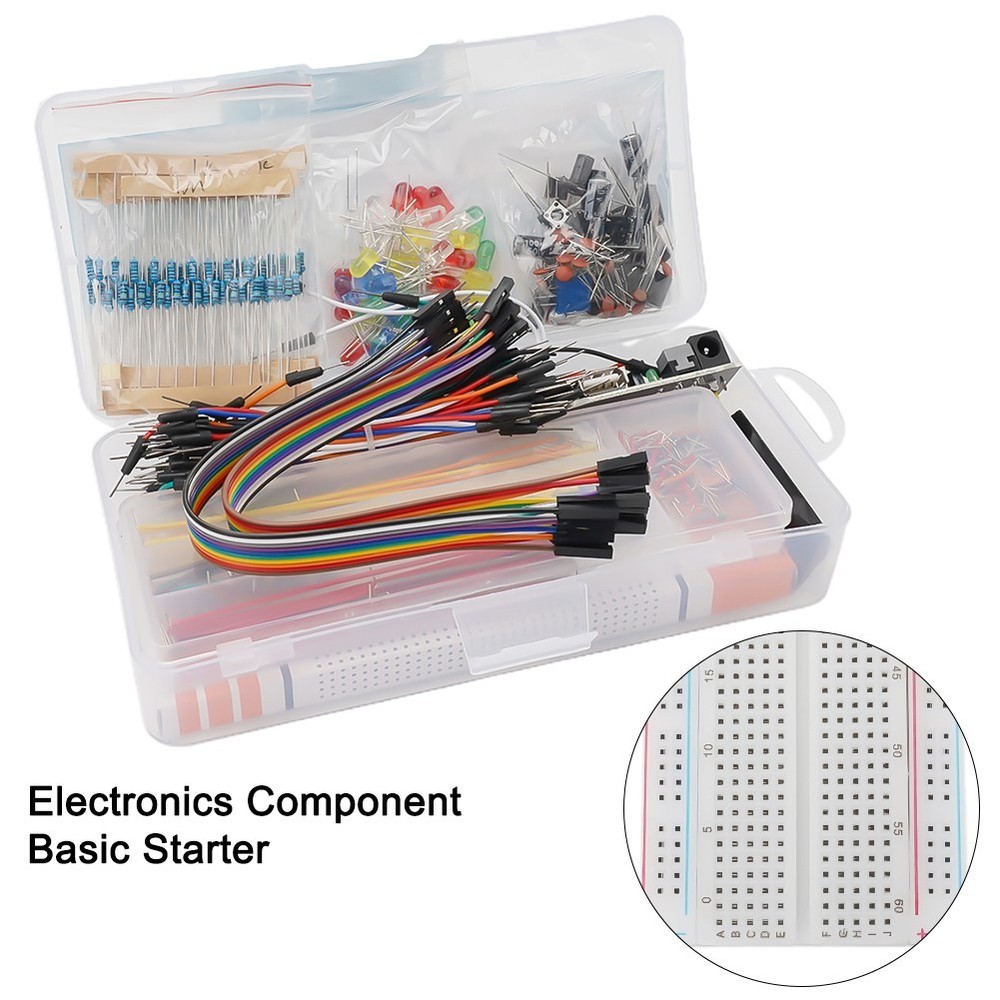 Power Module For Arduino Resistor Buzzer Breadboard LED Cables Electronic Kit