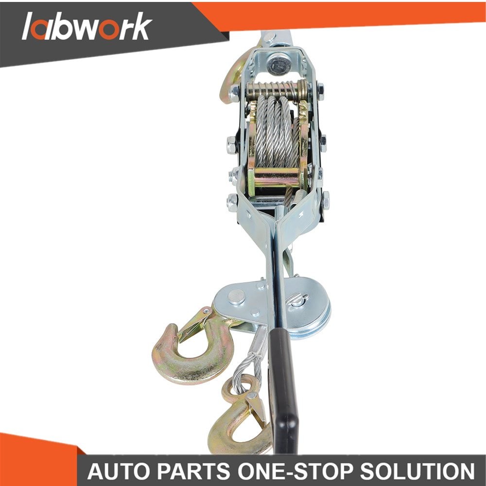 Labwork Cable Puller 4 Ton Dual Gear Power Puller Heavy Duty Hand Power