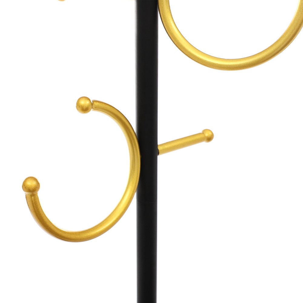 Coat Rack, Clothes Rack with Mable Base, Freestanding Coat Rack