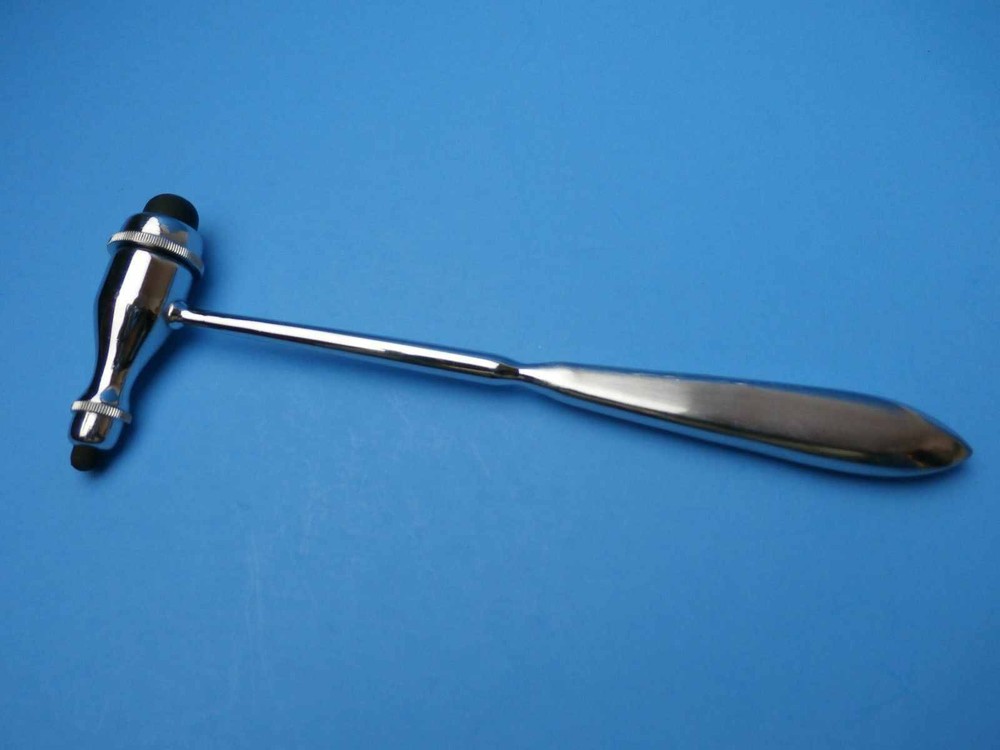 Tromner Neurological Reflex Hammer with built-in Handle(Stainless)