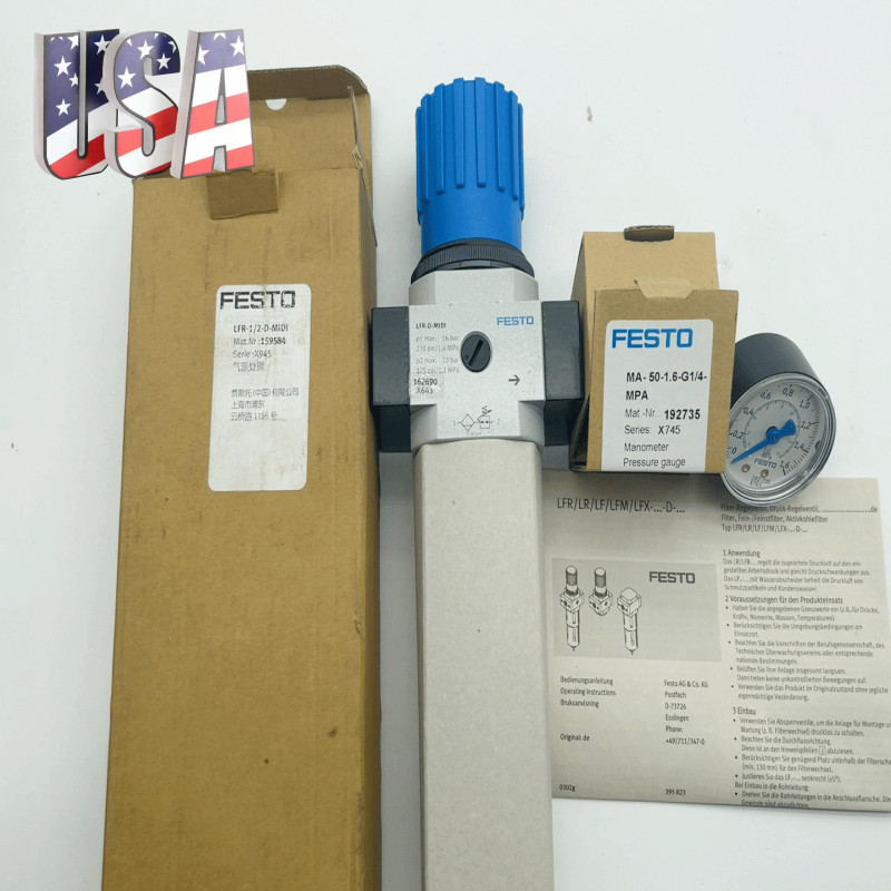 1PC FESTO LFR-1/2-D-MIDI 159584 Pressure reducing valve